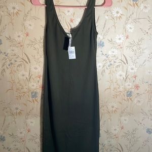 Green tank top dress